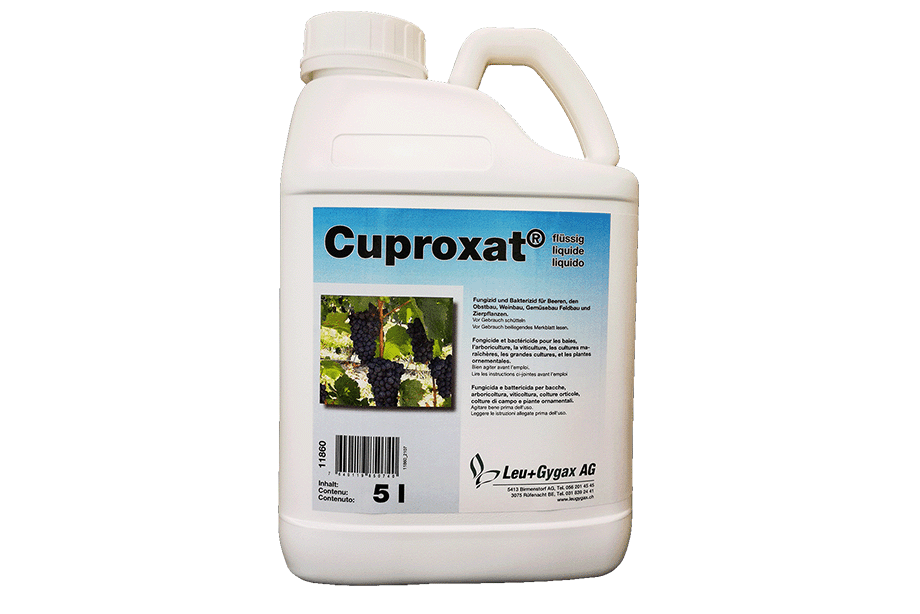Fungicida e battericida. Prodotto a base di rame liquido, esente da cloro.
